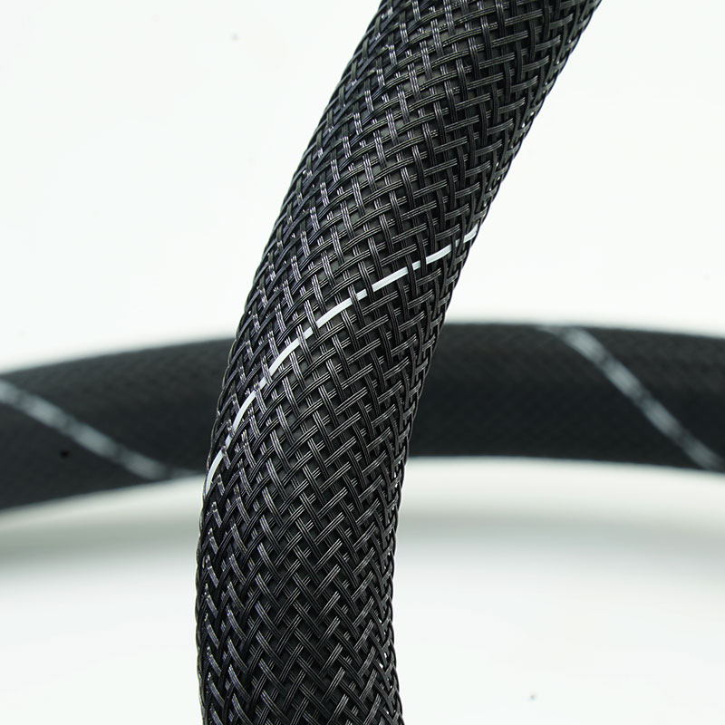 Flame Retardant PET Expandable Braided Mesh Wire Sleeve Flame Retardant PET Expandable Braided Mesh Wire Sleeve