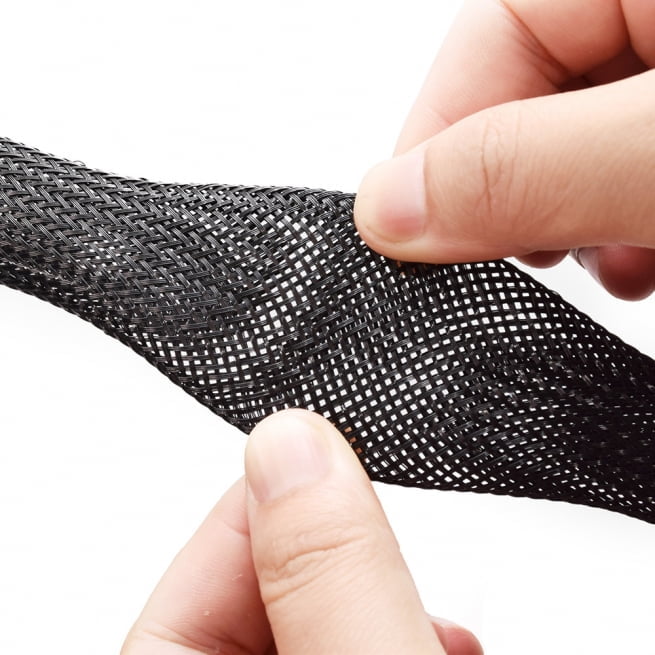PPS Expandable Braided Wire Sleeving MJ Cable Protection Sleeve