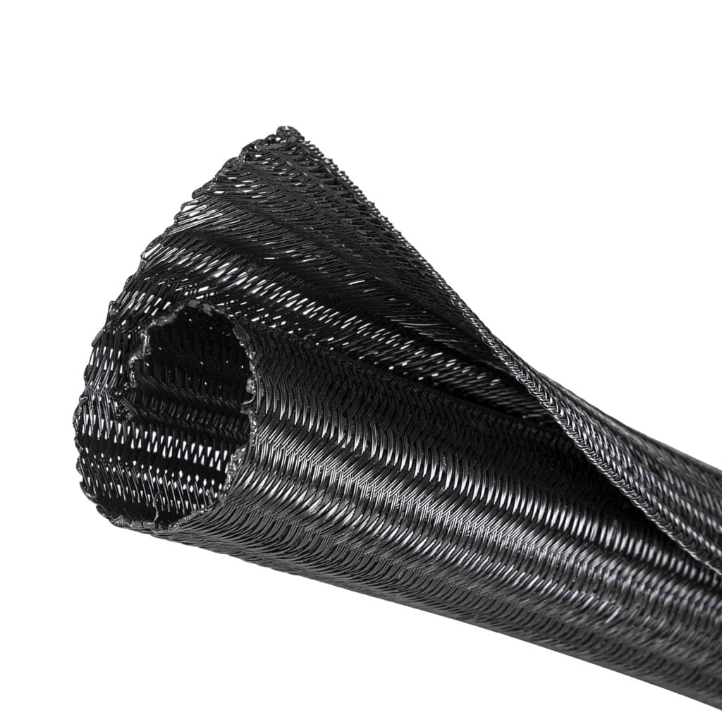 Self Wrapping Split Braided Wire Loom MJ Cable Protection Sleeve