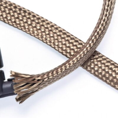 Basalt fiber braided wire sleeve