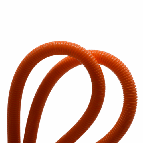 Orange Corrugated Wire Loom Conduit