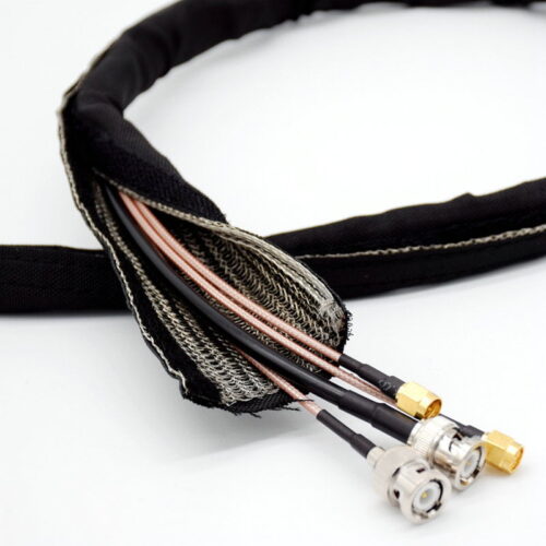 EMI cable management sleeve velcro