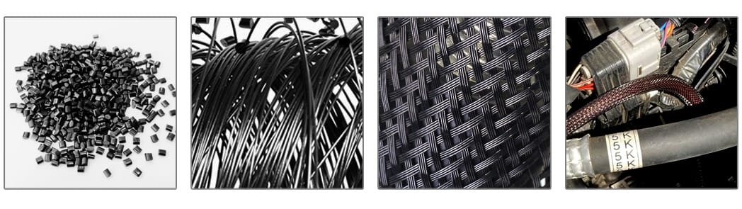 E-FLEX PET braided sleeving product showcase