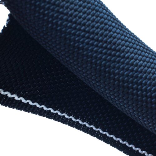 Braided Split Sleeving Black with White Identification Line 3