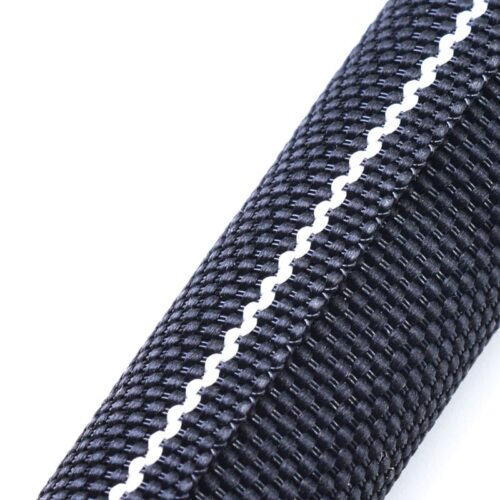 Braided Split Sleeving Black with White Identification Line 5