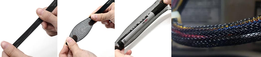 Overexpanded Braided Cable Sleeve4 application