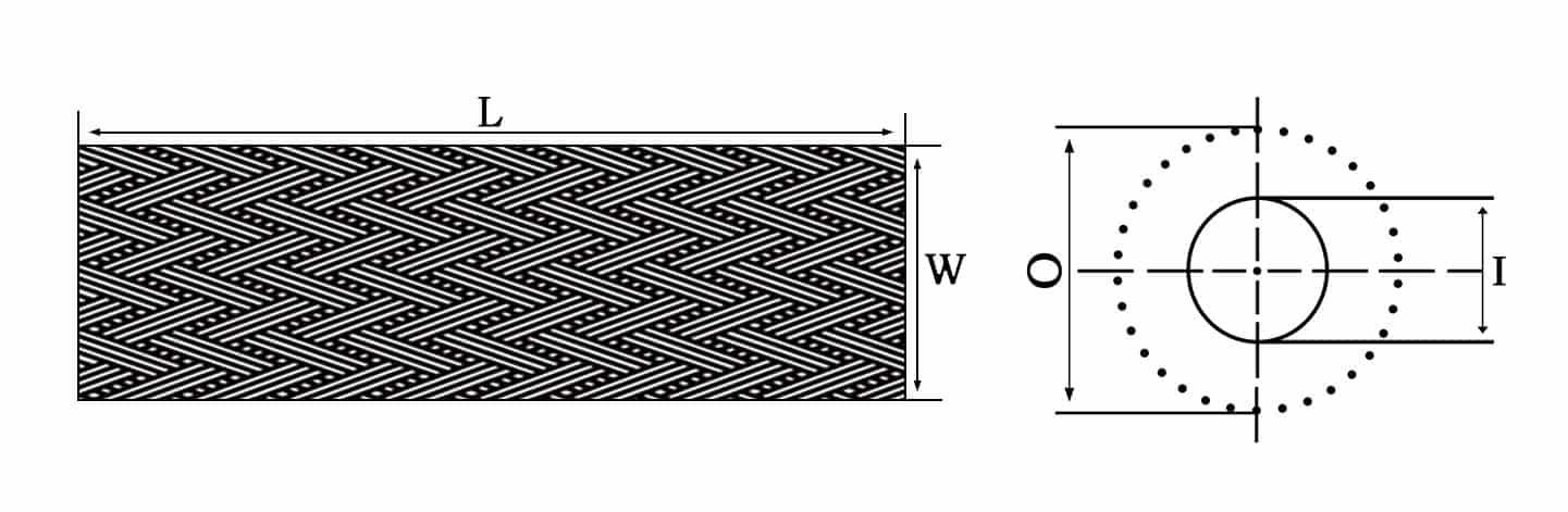 nylon cable sleeve design drawing
