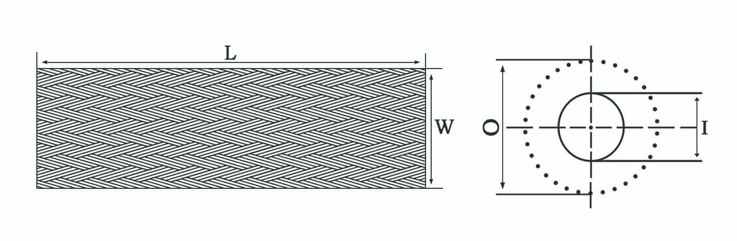tight weave cable sleeve