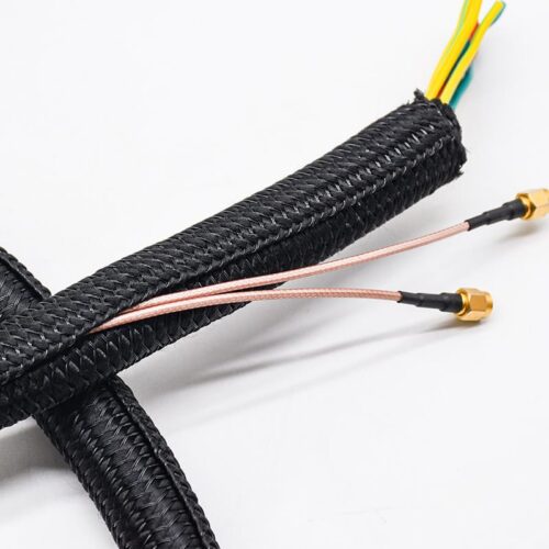 Quiet split braided sleeving