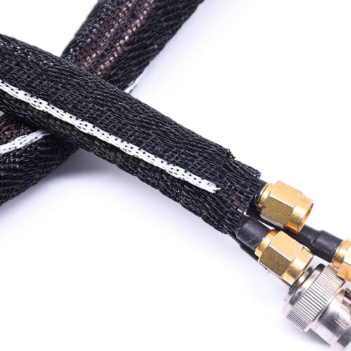 White Edge Braided Sleeving