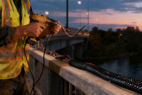 Outdoor Lighting Cable Sleeving